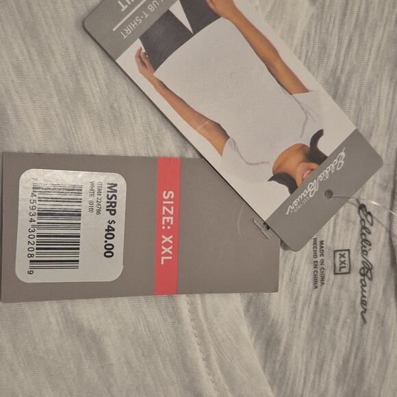 Eddie Bauer | NWT | White Short Sleeve Tee | XXL - Picture 8 of 9